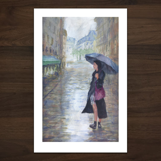 Rainy Stroll- Archival Prints